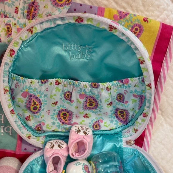 Bitty Baby, American Girl, Pink Doll Set with Plush Toy and Carry Bag, Like New - Picture 11 of 11